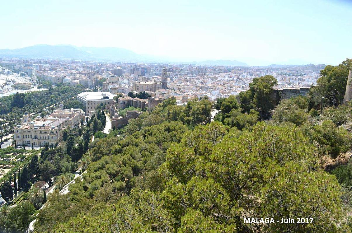 018- Malaga vue du Gibralfaro.JPG